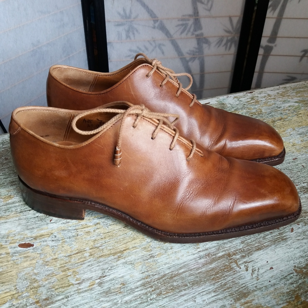 Bettanin & Venturi Tan Handmade Italy Oxford Shoes